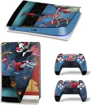 Cartoon Vinyl Skin Sticker For PS5Digital PS5 Game Console Game Handle Full Protective Film(TN-PS5Digital-6089)