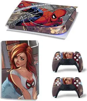 Cartoon Vinyl Skin Sticker For PS5Digital PS5 Game Console Game Handle Full Protective Film(TN-PS5Digital-6090)