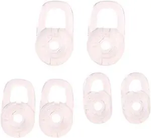 Silicone Replacement Ear Bud Tips Clear Silicone Gels Virtual Surround Headset(Pink)