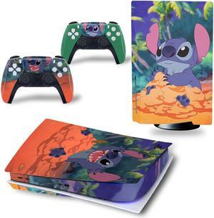 Stitch Vinyl Skin Sticker for PS5 Disk Dick P S 5 Console Controller Full Game Protective Film(TN-PS5Disk-3101)