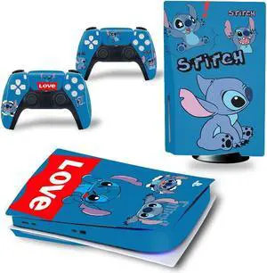 Stitch Vinyl Skin Sticker for PS5 Disk Dick P S 5 Console Controller Full Game Protective Film(TN-PS5Disk-3104)