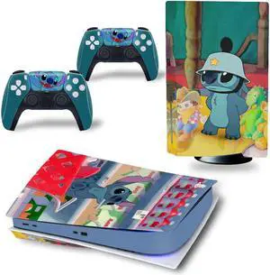 Stitch Vinyl Skin Sticker for PS5 Disk Dick P S 5 Console Controller Full Game Protective Film(TN-PS5Disk-3105)