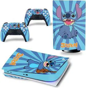 Stitch Vinyl Skin Sticker for PS5 Disk Dick P S 5 Console Controller Full Game Protective Film(TN-PS5Disk-3107)