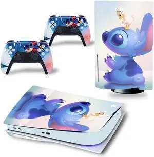 Stitch Vinyl Skin Sticker for PS5 Disk Dick P S 5 Console Controller Full Game Protective Film(TN-PS5Disk-3108)