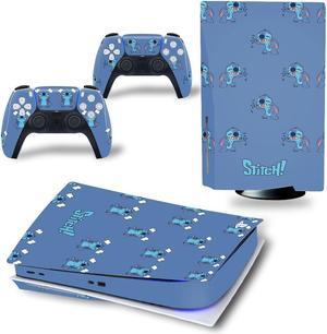 Stitch Vinyl Skin Sticker for PS5 Disk Dick P S 5 Console Controller Full Game Protective Film(TN-PS5Disk-3111)