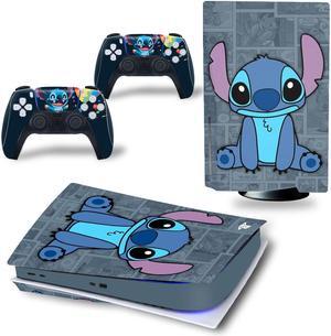 Stitch Vinyl Skin Sticker for PS5 Disk Dick P S 5 Console Controller Full Game Protective Film(TN-PS5Disk-3113)