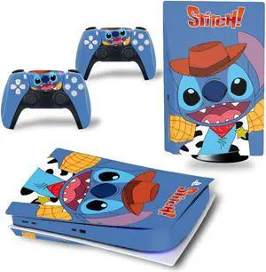 Stitch Vinyl Skin Sticker for PS5 Disk Dick P S 5 Console Controller Full Game Protective Film(TN-PS5Disk-3116)