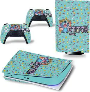 Stitch Vinyl Skin Sticker for PS5 Disk Dick P S 5 Console Controller Full Game Protective Film(TN-PS5Disk-3115)