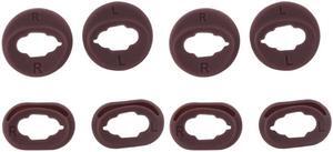8 Pieces Silicone Ear Buds Gels Eartips Headset for -Galaxy Buds live(Brown)