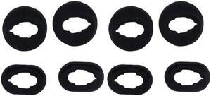 8 Pieces Silicone Ear Buds Gels Eartips Headset for -Galaxy Buds live(Black)