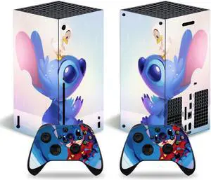 Stitch Series X Skin Sticker Decal Full Film for SeriesX Console and 2 Controllers Skin Sticker Vinyl(TN-SeriesX-8049)