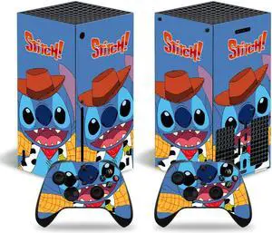 Stitch Series X Skin Sticker Decal Full Film for SeriesX Console and 2 Controllers Skin Sticker Vinyl(TN-SeriesX-8057)
