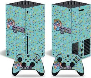 Stitch Series X Skin Sticker Decal Full Film for SeriesX Console and 2 Controllers Skin Sticker Vinyl(TN-SeriesX-8058)