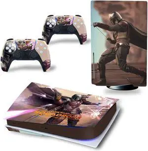 Star Wars PS5 Disk Skin Sticker Decal for PS5Disk Console and 2 Controllers PS5 Disk Skin Sticker Vinyl(TN-PS5Disk-4423)