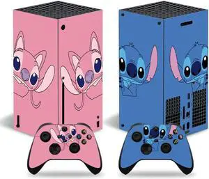 Stitch Series X Skin Sticker Decal Full Film for SeriesX Console and 2 Controllers Skin Sticker Vinyl(TN-SeriesX-8060)