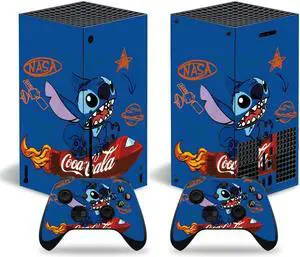 Stitch Series X Skin Sticker Decal Full Film for SeriesX Console and 2 Controllers Skin Sticker Vinyl(TN-SeriesX-8061)