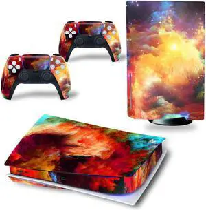 Game Console Full Protective Film Vinyl Skin Sticker For PS5PS5 Disk Screen Protector Capa Para Handle Stickers(TN-PS5Disk-4136)