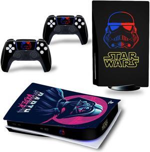 Star Wars PS5 Disk Skin Sticker Decal for PS5Disk Console and 2 Controllers PS5 Disk Skin Sticker Vinyl(TN-PS5Disk-4437)