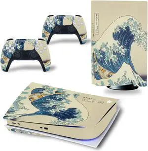 Game Console Full Protective Film Vinyl Skin Sticker For PS5PS5 Disk Screen Protector Capa Para Handle Stickers(TN-PS5Disk-4146)