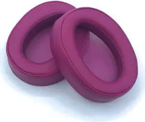 Easily Replaced Ear Pads Mats for MDR-100AAP 100A H600A Headphone Thicker Foam Covers Sleeves Earpads(Dark Red)