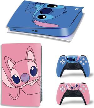 Stitch PS5 Digital Edition Skin Sticker Decal for PS5Console and 2 Controllers PS5 Skin Sticker Vinyl(TN-PS5Digital-8062)