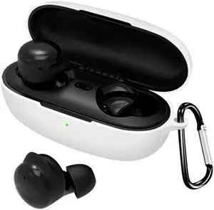 Earphone Covers Earbuds Sleeve Soft Sweatproof for shell for QCY T22 Headset(White)