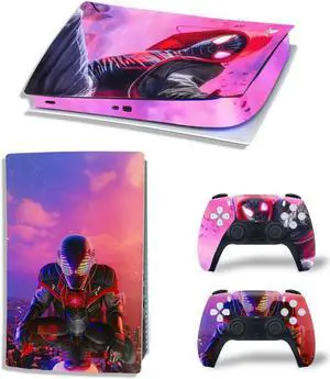 PS5 Digital Edition Skin Sticker Decal for PS5Console and 2 Controllers PS5 Skin Sticker Vinyl(TN-PS5Digital-4281)