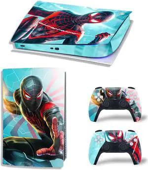 PS5 Digital Edition Skin Sticker Decal for PS5Console and 2 Controllers PS5 Skin Sticker Vinyl(TN-PS5Digital-4282)