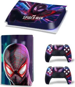 PS5 Digital Edition Skin Sticker Decal for PS5Console and 2 Controllers PS5 Skin Sticker Vinyl(TN-PS5Digital-4296)