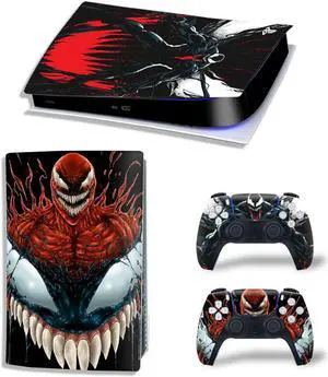 Venom Vinyl Skin Sticker For PS5Digital PS5 Game Console Game Handle Full Protective Film(TN-PS5Digital-10260)
