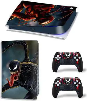 Venom Vinyl Skin Sticker For PS5Digital PS5 Game Console Game Handle Full Protective Film(TN-PS5Digital-10259)