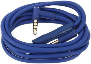 Detachable 3.5mm Gaming Headphone Cable 1.4M for Solo2.0 Headset Gaming Headsets  Cord Cable Noise Cancelling(Blue)