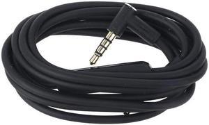 Detachable 3.5mm Gaming Headphone Cable 1.4M for Solo2.0 Headset Gaming Headsets  Cord Cable Noise Cancelling(Black)