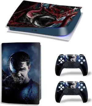 Venom Vinyl Skin Sticker For PS5Digital PS5 Game Console Game Handle Full Protective Film(TN-PS5Digital-10263)
