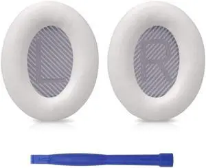 Elastic EarPad Cover for Bo-se QC35 Headphone Breathable Cover Ear Cushion(White)