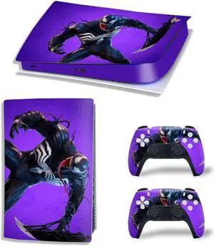 Venom Vinyl Skin Sticker For PS5Digital PS5 Game Console Game Handle Full Protective Film(TN-PS5Digital-10273)