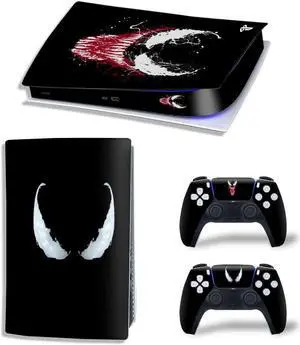 Venom Vinyl Skin Sticker For PS5Digital PS5 Game Console Game Handle Full Protective Film(TN-PS5Digital-10274)