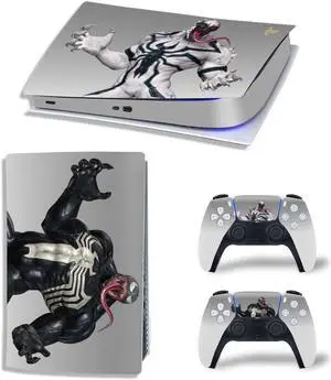 Venom Vinyl Skin Sticker For PS5Digital PS5 Game Console Game Handle Full Protective Film(TN-PS5Digital-10280)