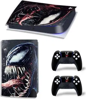Venom Vinyl Skin Sticker For PS5Digital PS5 Game Console Game Handle Full Protective Film(TN-PS5Digital-10277)