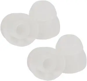 Replacement Double Flange Ear Tips Earbuds Silicone Pads For In Ear Headphones In-Ear Hole 4.5mm(T)