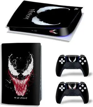 Venom Vinyl Skin Sticker For PS5Digital PS5 Game Console Game Handle Full Protective Film(TN-PS5Digital-10284)
