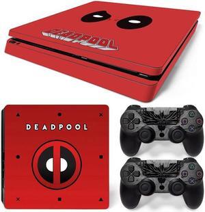 Deadpool Skin Sticker Protective Film for Slim PS4 PS4Slim Console Controller Accessories GamePad Para(TN-PS4Slim-1004)