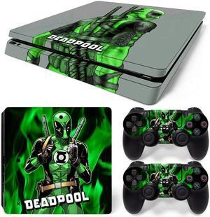 Deadpool Skin Sticker Protective Film for Slim PS4 PS4Slim Console Controller Accessories GamePad Para(TN-PS4Slim-1006)