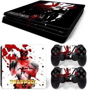 Deadpool Skin Sticker Protective Film for Slim PS4 PS4Slim Console Controller Accessories GamePad Para(TN-PS4Slim-1007)