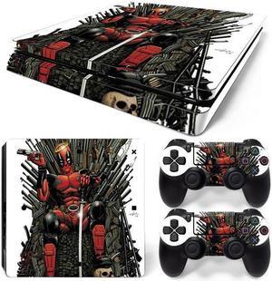 Deadpool Skin Sticker Protective Film for Slim PS4 PS4Slim Console Controller Accessories GamePad Para(TN-PS4Slim-1008)