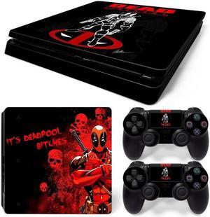 Deadpool Skin Sticker Protective Film for Slim PS4 PS4Slim Console Controller Accessories GamePad Para(TN-PS4Slim-1020)