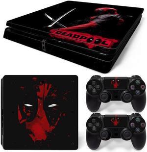Deadpool Skin Sticker Protective Film for Slim PS4 PS4Slim Console Controller Accessories GamePad Para(TN-PS4Slim-1026)