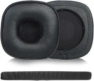 Leather Cushion Sponge Earpads for  4 Headset HeadBand Earmuffs(headband ear pads)