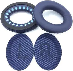 Replacement Ear Pads Soft Cushion Cover Earpads for QC25 QC35 Quiet Gaming Headset Headphones Earcap Cover(QC35 QC35II)
(Blue)