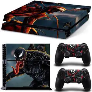 Venom Game Console Vinyl Skin Sticker for PS4 Controller GamePad Decal Printing Protective Film(TN-PS4-7176)